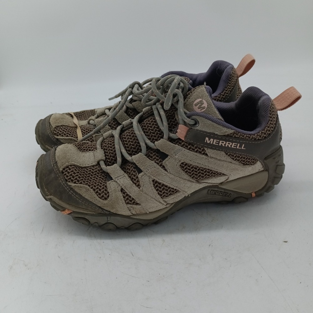 Merrell Alverstone Womens Hiking Shoes Taupe Brown Pink J033034 Size 7 s1